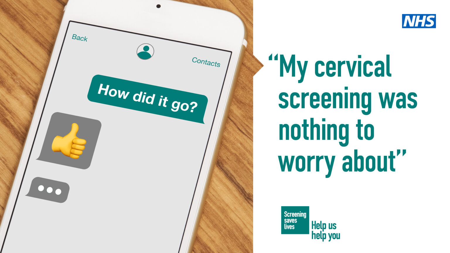 My cervical screening was nothing to worry about