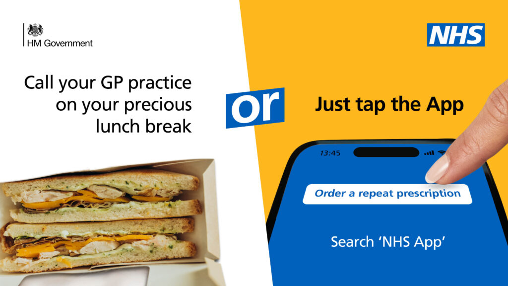 Call the GP practice on your precious lunch break or just tap the app