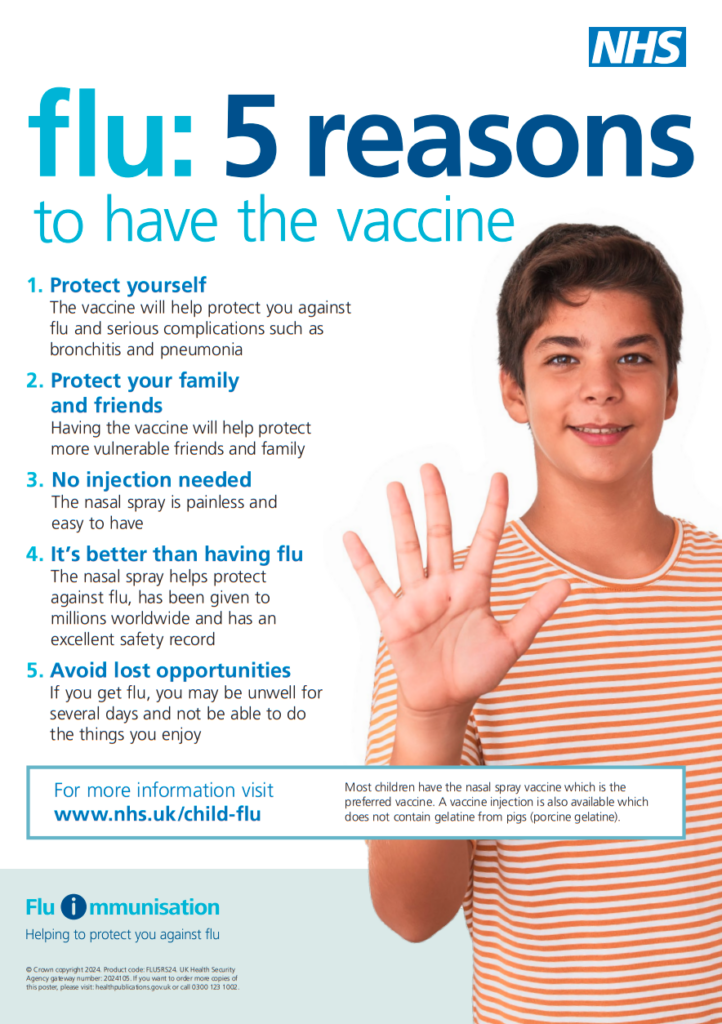 5 reasons to vaccinate your child. Full text below