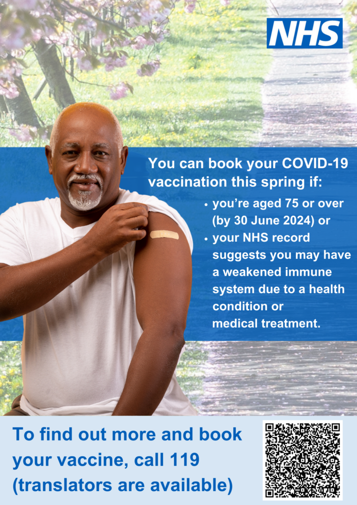 Book your Covid-19 vaccination. Full text below