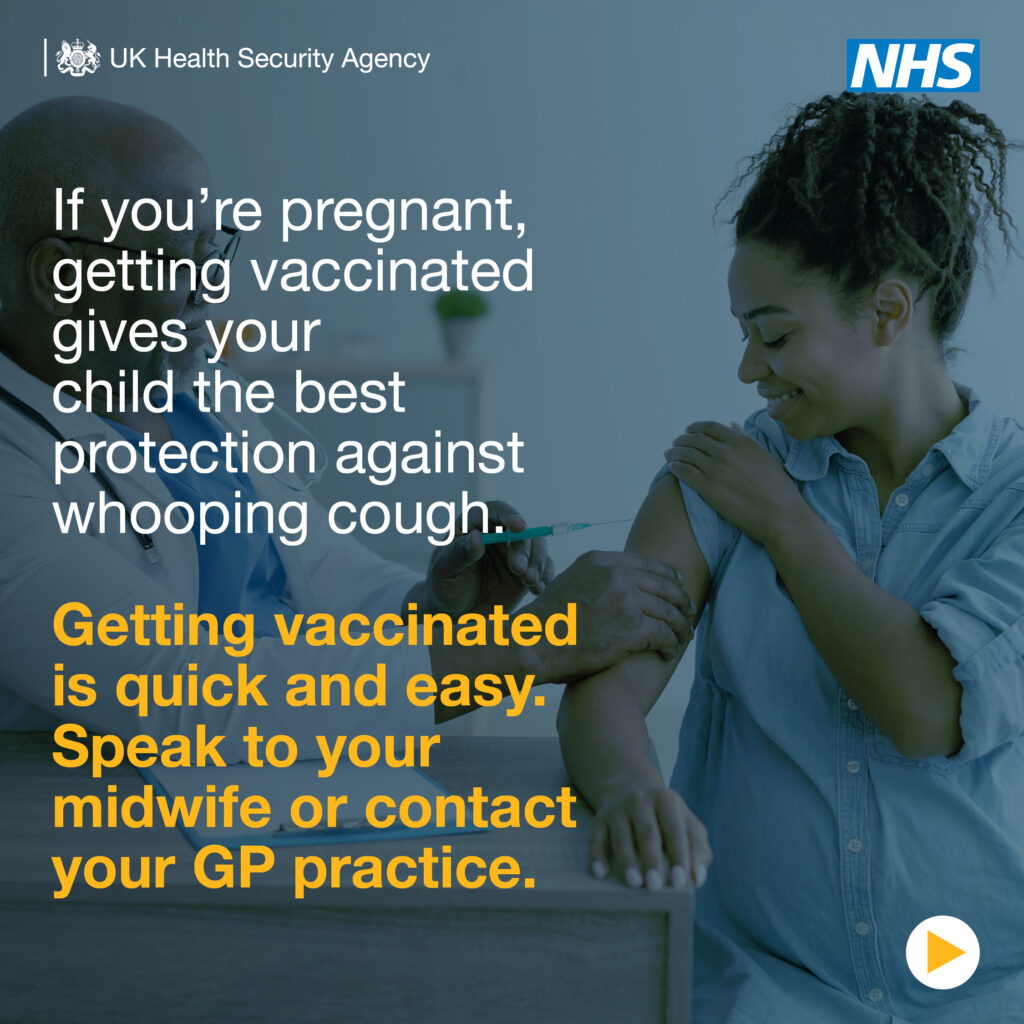 If you are pregnant getting vaccinated gives your child the best protection. Full text below